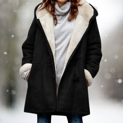 Amelia | Premium Suede Fleece Hooded Jacket