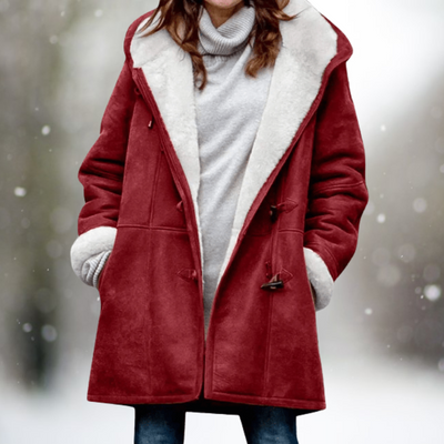 Amelia | Premium Suede Fleece Hooded Jacket